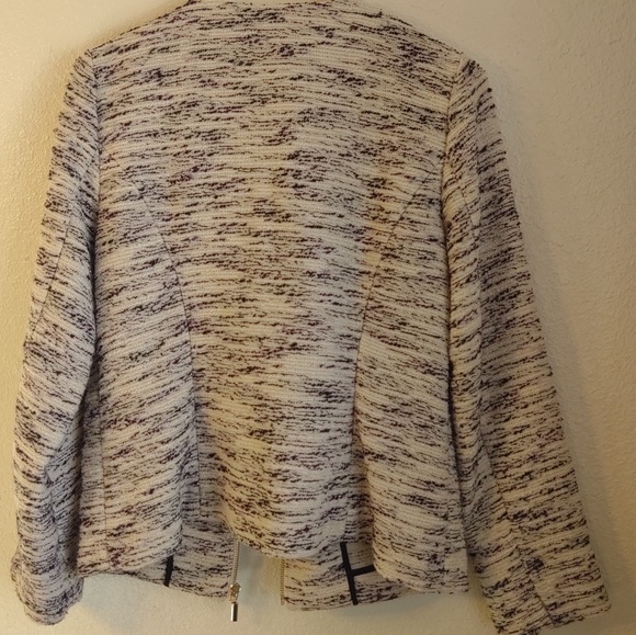 Alfani Blazer w/ Embellished Shoulders & Zip Up - Picture 4 of 7